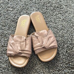 Franco Sarto Women's Beige Knotted Sandals